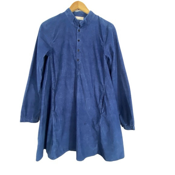 CP SHADES Jasmine Corduroy Tunic Dress Blue